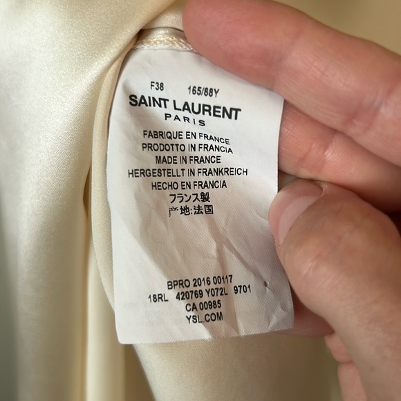 Saint Laurent Paris Silk Dress - Picture 6 of 7